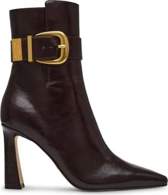Steve Madden Stashed Enkellaars met Hak - Dames - Schoenen - Bruin - Maat: 37 1/2 EU Leer