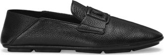 Dolce & Gabbana Straight Broeken - Heren - Loafers - Zwart - 40 EU - Leer - Schoenen