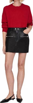 Anine Bing Steel Skirt In Black