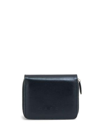 Marni Portafoglio con logo goffrato - Nero