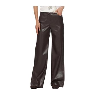 Marc Cain Broeken, Dames, Bruin, 3Xl, Warri Wijde Broek