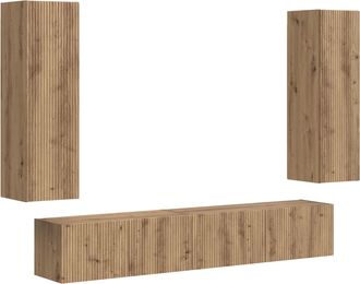 vidaXL Conjunto De Mueble De Tv 3 Uds. Roble Artisan Vidaxl