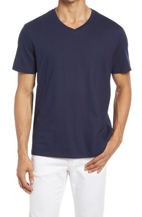 AG - Adriano Goldschmied Bryce V-Neck T-Shirt in Deep Navy at Nordstrom, Size Xx-Large