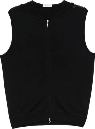 Gran Sasso Cardigan con zip - Blu