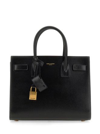 Saint Laurent Womens Classic Baby Sac De Jour Bag Black Calf Skin Handbags Hand