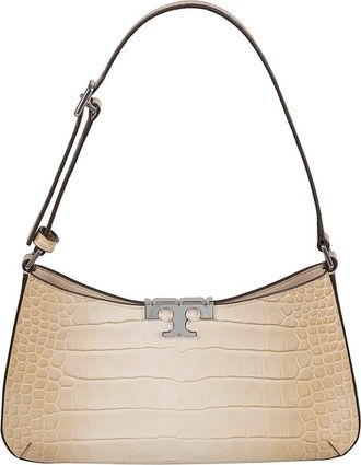 Tory Burch Eleanor Croc Embossed Slim Shoulder Bag