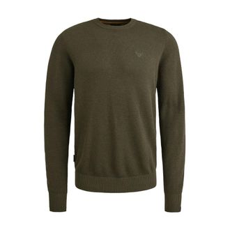 PME Legend Katoen Modal Pullover met R-hals - Heren - Truien - Groen - Maat: 3XL Katoen
