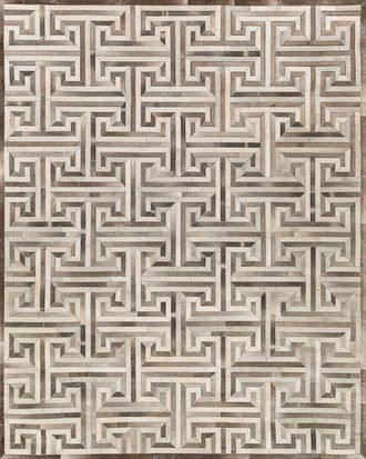 Exquisite Rugs Cityscape Hairhide Rug, 5 x 8