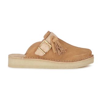 Clarks Schoenen, Dames, Beige, 36 EU, Suède, Trek Mule