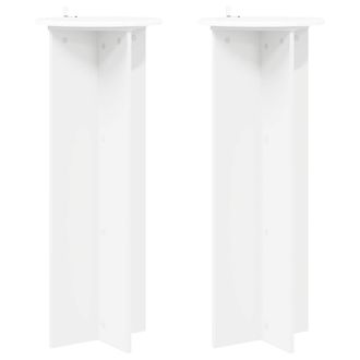 vidaXL Soporte De Plantas 2 Pcs &Oslash;40 X 100 Cm Madera De Ingenier&iacute;a Vidaxl