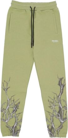 Phobia Archive Lightning Pants - Heren - Sweatpants - Groen - XS - Katoen - Broeken