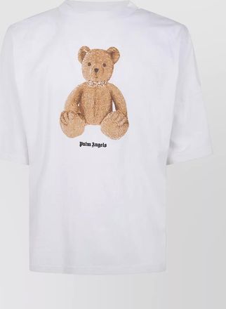 Palm Angels teddy bear graphic crew neck t-shirt