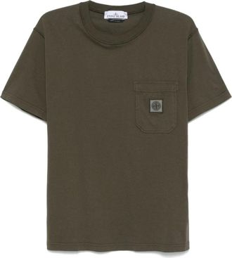Stone Island Stijlvolle T-shirts en Polos - Heren - T-shirts - Groen - 2XL - Tops
