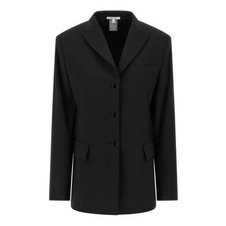 Nensi Dojaka Blazers, female, Black, M, Belt Blazer