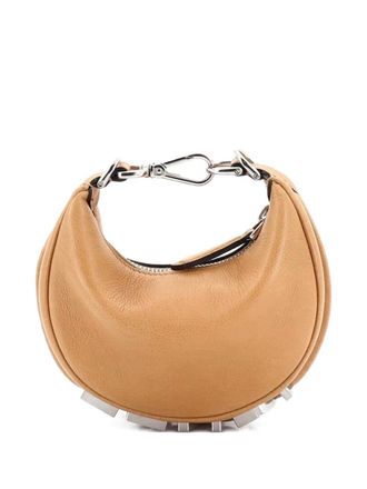 Fendi Fendigraphy Bag Leather Nano hobo bag - Marrone