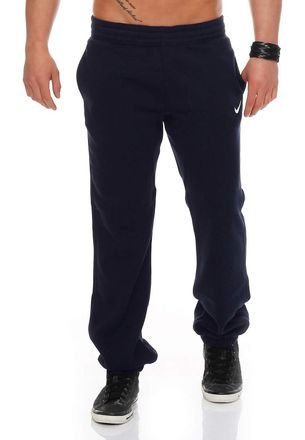 Nike Heren Club Swoosh Cuff Joggingbroek in marineblauw