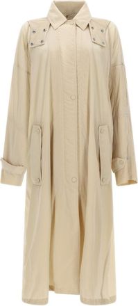 Sportmax Long Oversized Hooded Polyamide Raincoat