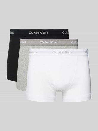 Calvin Klein Underwear Trunks mit Label-Bund im 3er-Pack in Hellgrau, Größe XXL