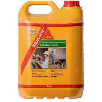 Sika Sika - Latex, Emulsion Adhesiva Para Mortero O Lechada De Cemento, 5kg, Blanco