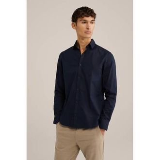 WE Fashion WE Fundamentals zakelijk overhemd donkerblauw
