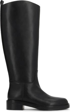 Kazar High Boots - Dames - Hoge Laarzen - Zwart - 35 EU - Leer - Schoenen