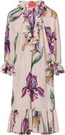 La DoubleJ Abito midi Jude a fiori - Toni neutri