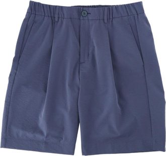 Herno Textured Elastic Waistband Tailored Shorts