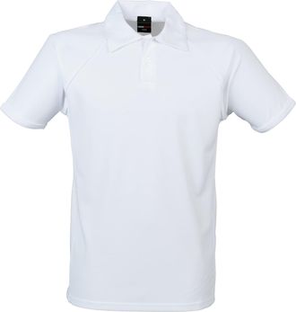 Finden & Hales Mens Piped Performance Sports Polo Shirt (2XL) (White/White)