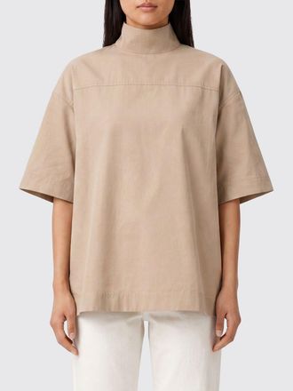 Ami Short-Sleeved Cotton Polo Neck with Dropped Shoulders