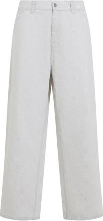 Carhartt Work in Progress Mercer Stripe Single Knee Pant - Heren - Wijde Broeken - Wit - XL - Katoen - Broeken