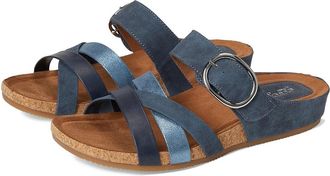 Söfft Genalyn Womens Sandals Navy : 6.5 M, Faux Leather