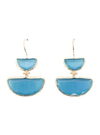Virtue Womens Regina Earrings In Turquoise
