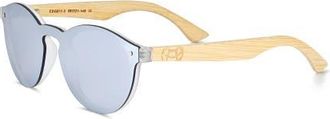 Earth Wood Earth 611 Polarized Sunglasses in Bamboo/silver at Nordstrom