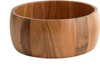 Frieling Acacia Wood Calabash Bowl, Large 5-Inch x 12-Inch Diameter