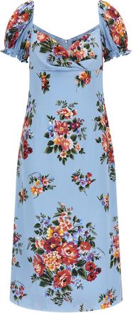 Dolce & Gabbana Multicolor Mazzo Di Fiori Print Dress