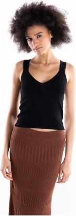 Akep Mujer, Camisetas, Negro, Talla: L