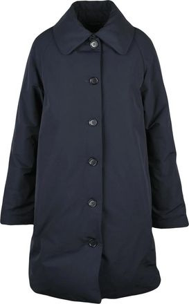 Aspesi Black Cotton-Blend Padded Sangria Coat