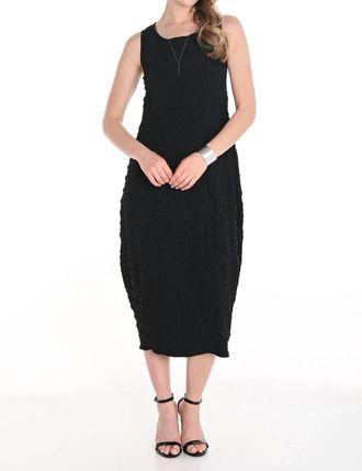 Frank Lyman Design Bubble Textured Cocoon Dress In Black