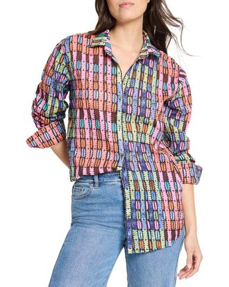 Nic+Zoe Nic+Zoe Rainbow Macaroon Boyfriend Shirt