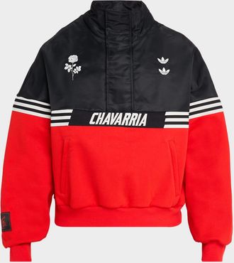 adidas x Willy Chavarria Mens Gomez Cotton Half-Zip Sweater