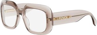 Fendi Scherm Bril - Dames - Accessoires - Grijs - Maat: 53 MM