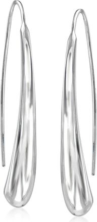 Ross-Simons Sterling Silver Curved Drop Earrings