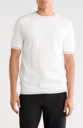 Tom Baine Crewneck Knit Sweater in White at Nordstrom Rack, Size Xx-Large