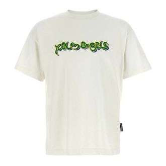 Palm Angels Thai Logo 3D T-Shirt - male - Palm Angels - T-Shirts - White - XS - Tops