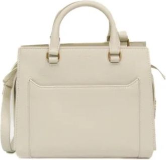 Saint Laurent Tweedehands leren handtassen - Dames - Vintage Handtas - Wit - ONE Size - Leer - Vintage
