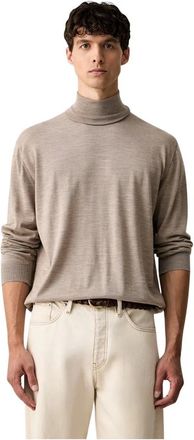 Paul & Shark Truien & Vesten, Heren, Beige, XL, Wol, Pullover met col