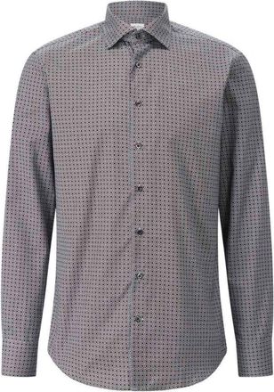 Stenstr&ouml;ms Gestreept Regular-Fit Twill Overhemd - Heren - Casual Overhemden - Grijs - XL - Overhemden