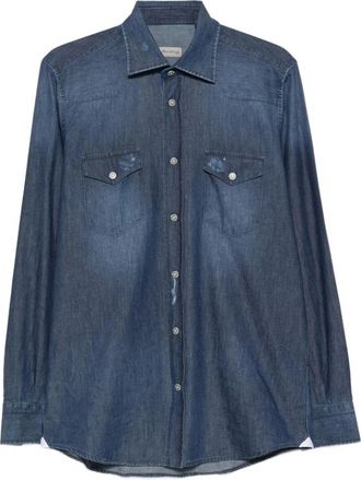 Sartorio Napoli Hombre, Camisas, Azul, Talla: XL