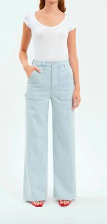Daze Far Out Utility Jeans In Blue Bell Stripe