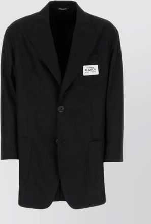 Dolce & Gabbana silk blend oversized single-breasted blazer